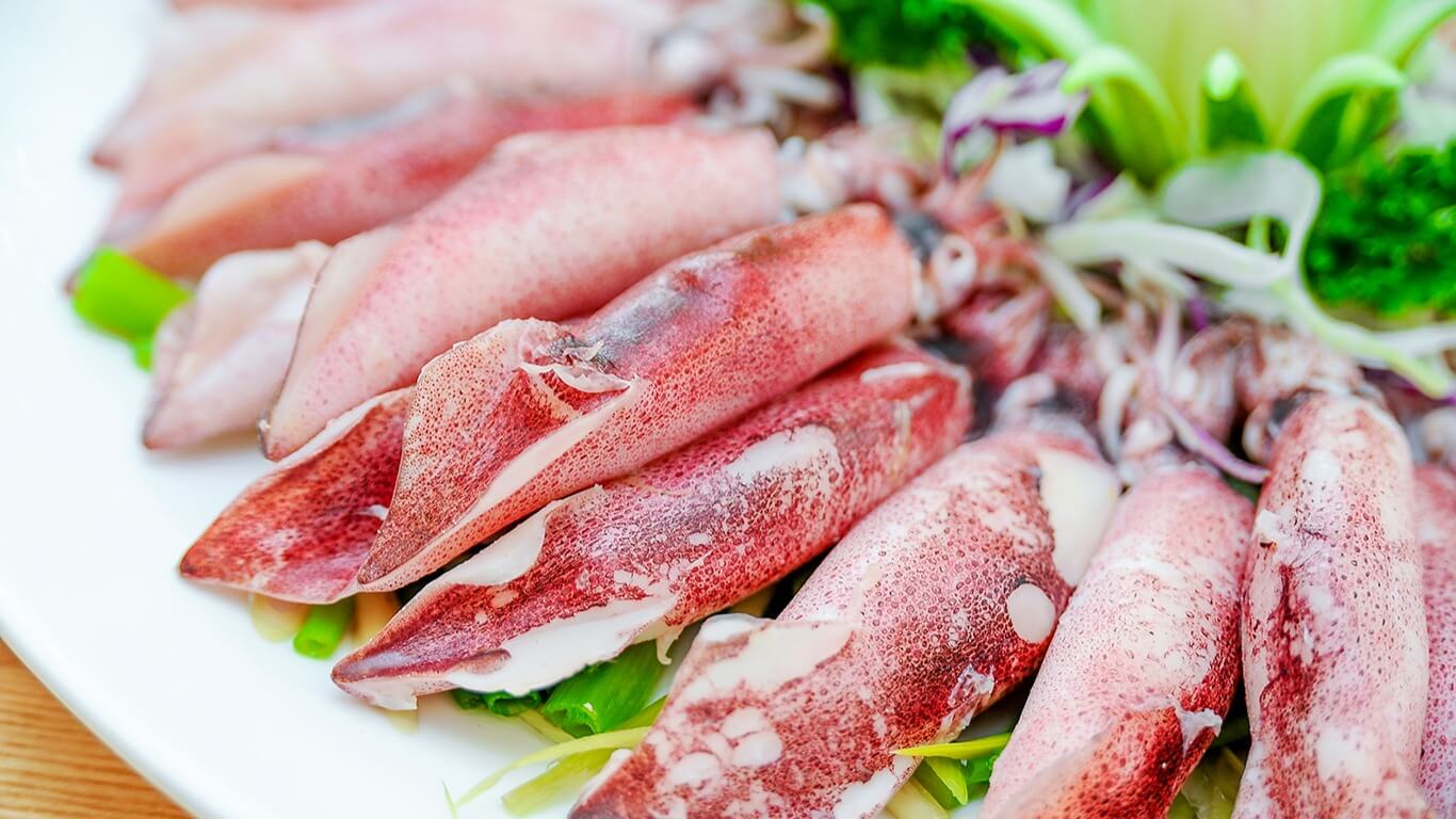 Mực trứng tươi – hình ảnh thực tế