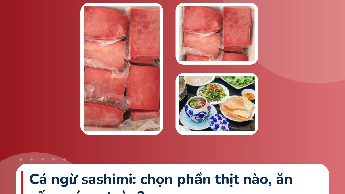 Cá ngừ sashimi: chọn phần thịt nào, ăn sống có an toàn?