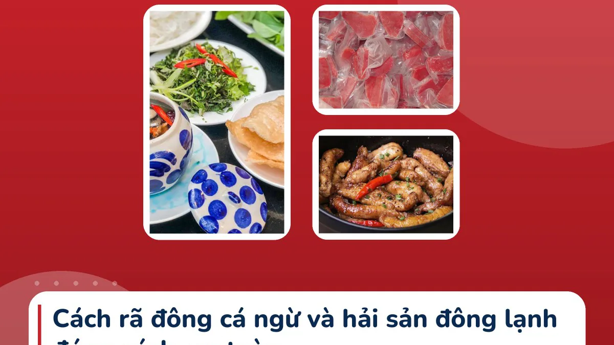 Cách rã đông cá ngừ và hải sản đông lạnh đúng cách, an toàn